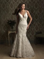 Slit Wedding Dress H8061