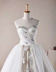 Gossamer Beading Strapless wedding dresses