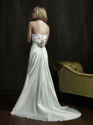 Beaded Satin Wedding Gown