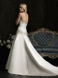 Wedding dress with long jacket