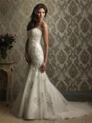 Wedding Gown Lace Fitted H8058