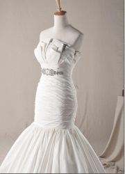 2012wholesale Beading taffeta Wedding gowns 