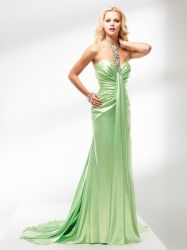 Real Sample Bateau Prom Dress 