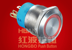 Ring-illuminated Push Button Switch Hbgq22-11e