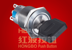 Key-lock Push Button Switch Hbs1-agq-11y/21