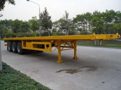 3 Axles Flat Bed Semi-trailer For Container