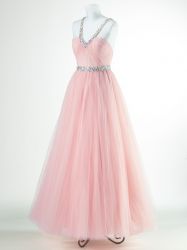 Beaded Sweetheart Babygreen tulle EveningDresses