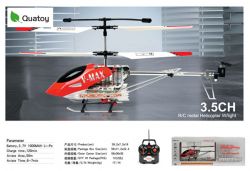 Quatoy 3.5 Channel R/c Metal Helicopter With Gyro