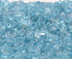Clear Blue Glass Block
