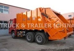 HOWO 6X4 Compressed Refuse Collector,16m3