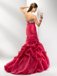 Red Sweetheart Taffeta Hot Sell Prom Dresses 