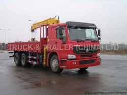 Howo 6x4 Cargo Truck Mounted Crane