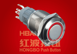 Ring Illuminated Push Button Switch Hbs2gqf-11e