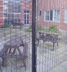 Galvanized 358 Prison Mesh Fencing System