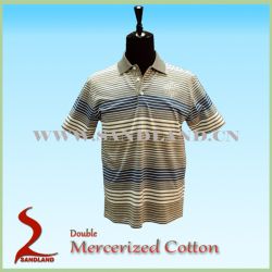 Double Mercerized Short Sleeve Polo Shirt 