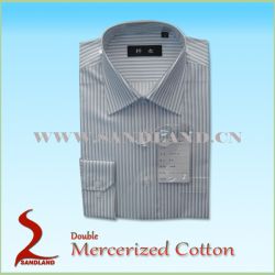 Mercerized Cotton Mens Business Shirts