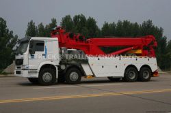 SINOTRUK HOWO 8x4 wrecker truck 50tons