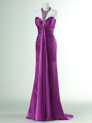 Real Sample Bateau Prom Dress 