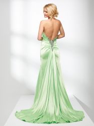 Real Sample Bateau Prom Dress 