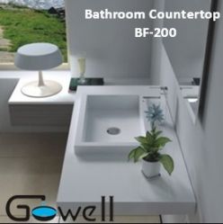 Gowell One Piece Bathroom Sink And Countertop  