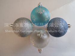 Christmas Giltter Plastic Ball For Decoration