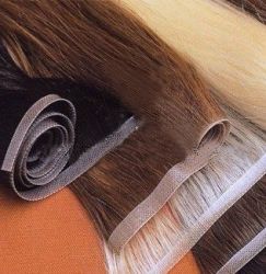 Human Hair Skin Weft