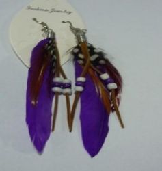 Feather earrings