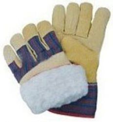 10.5\"full Boa Lining Pigskin Leather Winter Gloves