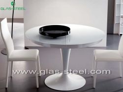 Home Glass Furniture - Extra White Dining Table