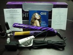 New Chi Tribal Zebra Ceramic Flat Iron Purple