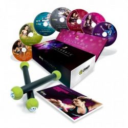 Newest Zumba Exhilarate Dvds With Purple Gift Box