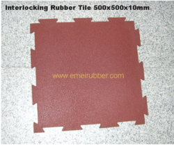 Interlocking Rubber Tile/ Interlocking Rubber Mat