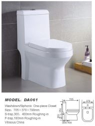 Ceramic One Piece Toilet/DA061