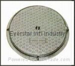 Round manhole cover and frame 