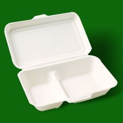 2 Compartments.2 Compartments Paper Fast Food Box