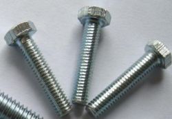 Zinc Plated Hexagon Head Bolts