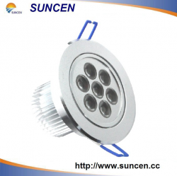 Suncen 7*1w Aluminum Round High Power Led Ceiling 