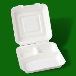 2 compartments.2 compartments paper fast food box