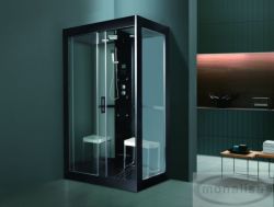 Black Style Steam Room With Tempered Glass M-8285