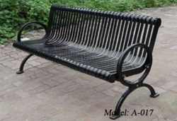 Kd Structure Triple Seats Metal Park Bench