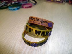  Custom Debossed Color Filled Camouflage Wristband