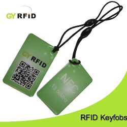 Iso14443a Nfc Key Tags With Qr Code And Logo Print