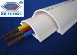 Half Moon Pvc Floor Trunking Cable Duct