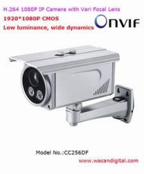 H.264 1080p Outdoor Ir Ip Camera Vari Focal Lens