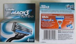 Gillette Mach3 Turbo 4s Russia Razor Blades