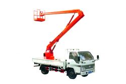 aerial lift picker mounted on the truck