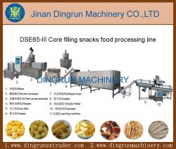 Core filling snacks food extruder machine