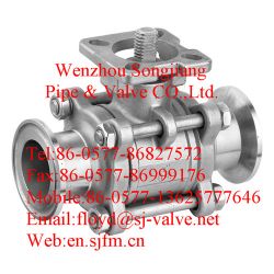 Clamp Ball Valve With Iso5211 High Mounting Pad