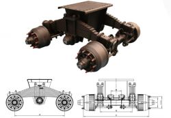 Drum Bogie Series--trailer Axle