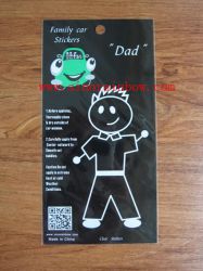 Custom Personalized Family Car Sticker -- Dad